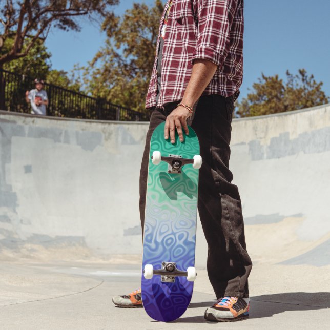 Skateboard Trippy Ripply Funky Boho MLM Hombres Amantes Orgul (Exterior 2)