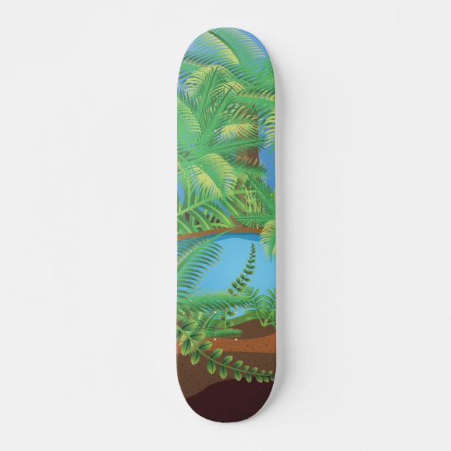 Skateboard Tropical (Anverso )