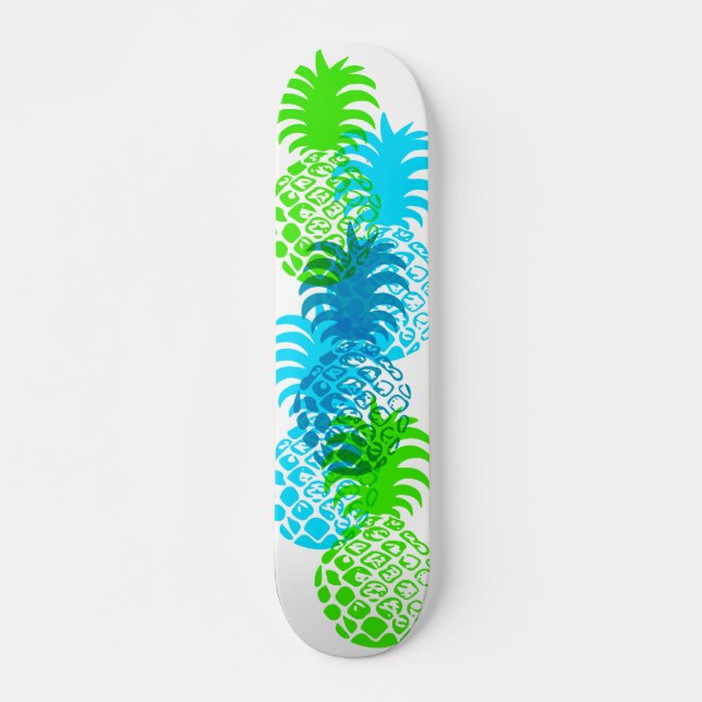 Skateboard Tropical hawaiano Momona Piña (Anverso )