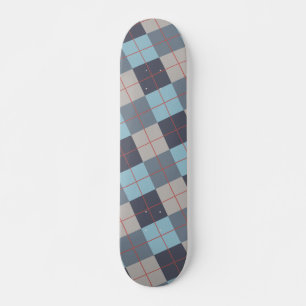 Skateboard Truco Azul Gris Algodón Naranja Patrón rojo