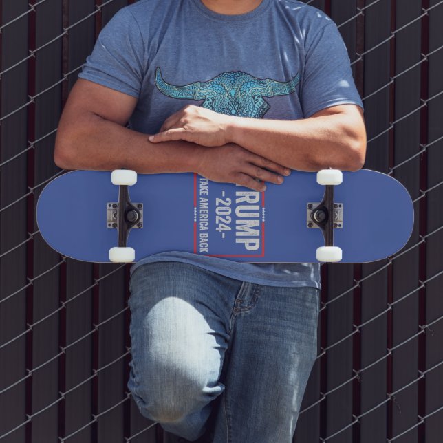 Skateboard Trump 2024 Presidente de las elecciones patriótica (Exterior 3)