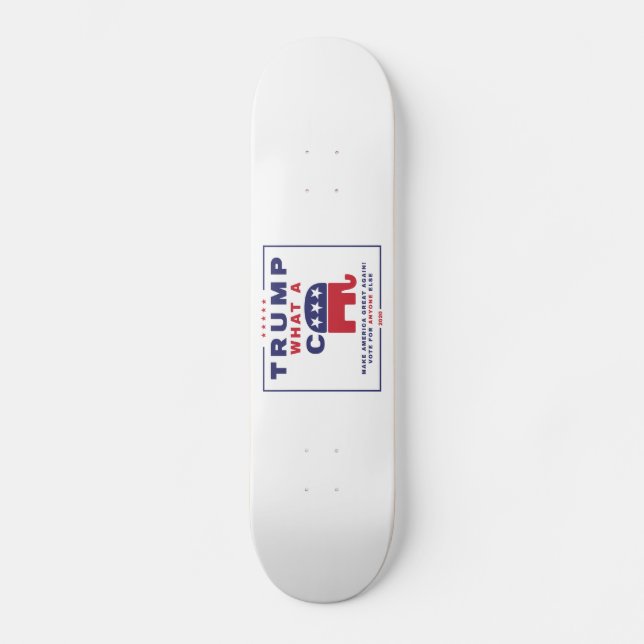 Skateboard Trump. Poster de campaña contra Trump (Anverso)