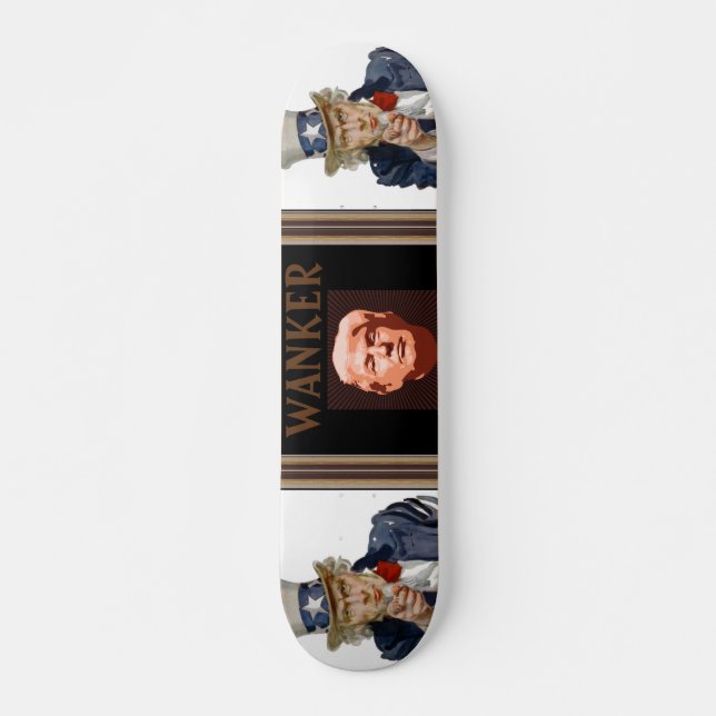 Skateboard Trump Wanker (Anverso )