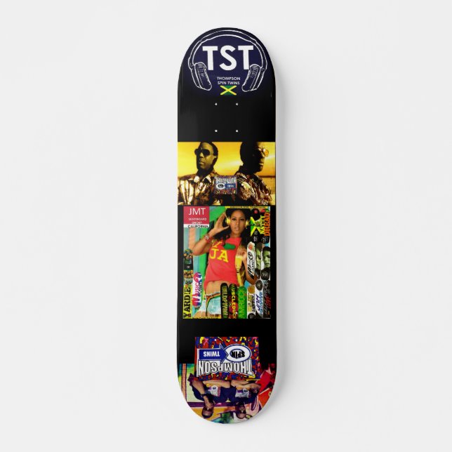 Skateboard TST TST THOMPSON SPIN TWINS, 773" Deck (Anverso )