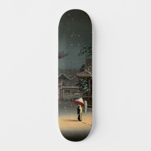 Skateboard Tsuchiya Koitsu - Nieve en el santuario de Nezu