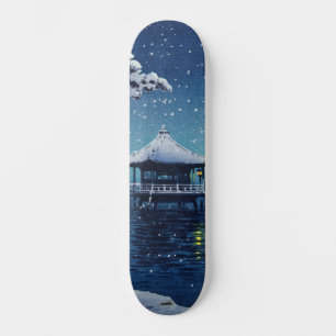 Skateboard Tsuchiya Koitsu - Nieve sobre el Ukimido en Katada