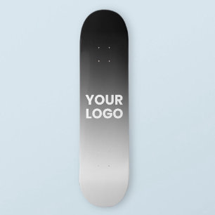 Skateboard Tu logotipo y gradiente de color editable moderno