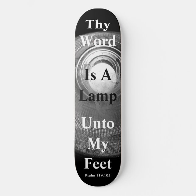 Skateboard Tu Palabra Es Una Lámpara A Mis Pies (Anverso)