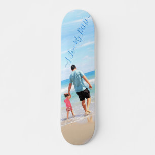 Skateboard Tu propio Personalizado de diseño foto texto - Amo