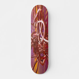 Skateboard Tubos de Metal Abstracto - 02