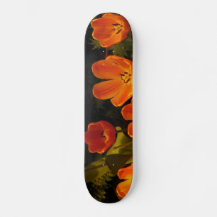 Skateboard Tulips naranja