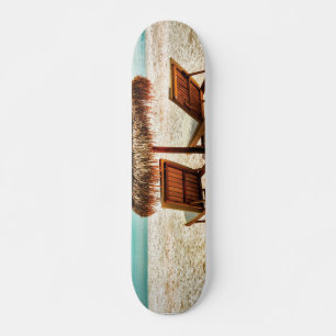 Skateboard Tumbonas en la playa