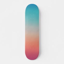 Skateboard Turquesa de color ocre a rosa