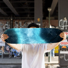 Skateboard Turquoise Nebulosa | Skateboard cósmico