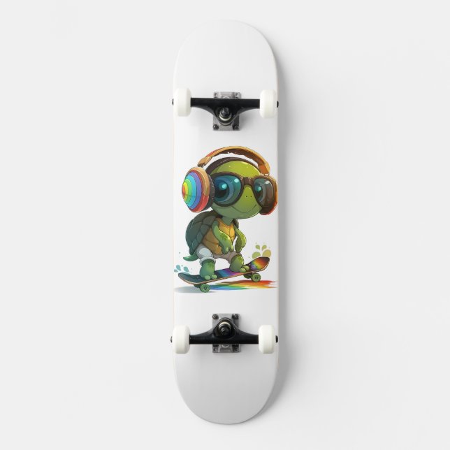 Skateboard Turtle Personalizado (Anverso)
