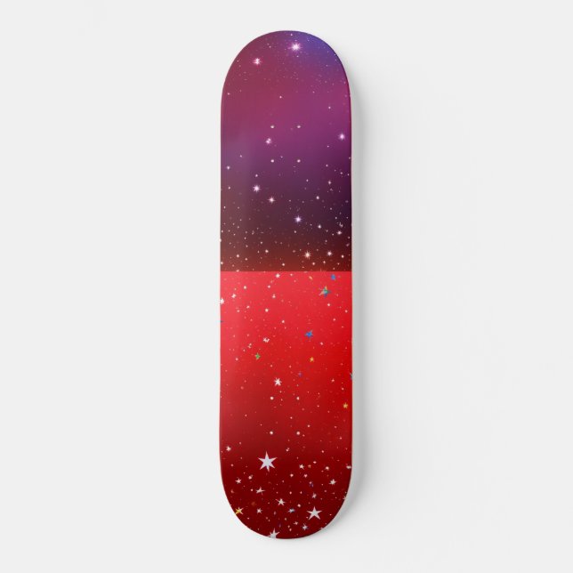Skateboard Twinkling en rojo (Anverso)