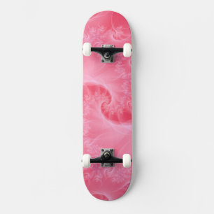 Skateboard Twist rosa y blanco