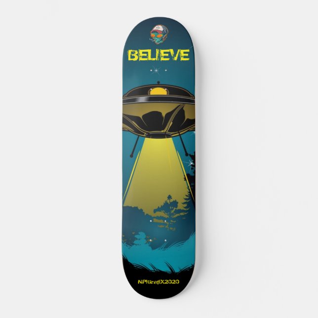 Skateboard UFO Believe (Anverso)