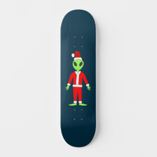 Skateboard UFO Ho Ho Padre Navidad alienígena