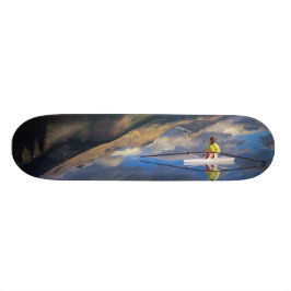 Skateboard Un alcantarillado en el lago Banff en Canadá (RM)