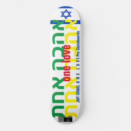 Skateboard UN AMOR A JMT ISRAEL 8 1/4" Pestaña para skateboar