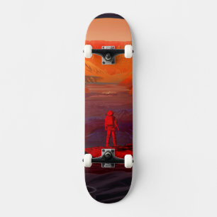 Skateboard Un Astronauta En Marte