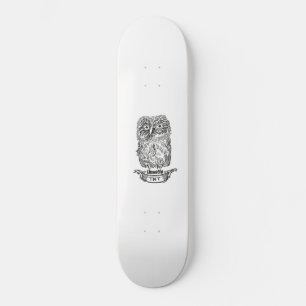Skateboard un búho muy fresco