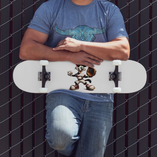 Skateboard Un cántaro de béisbol para gato tonto se levanta (Exterior 3)