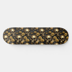 Skateboard Un diseño de la serie Una Calavera y Rosas 8