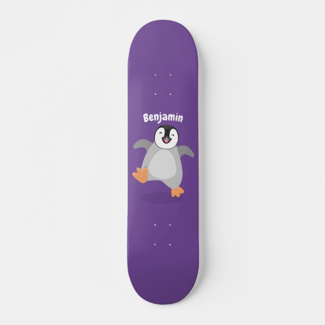 Skateboard Un emperador alegre, un personalizado de polluelos (Anverso )