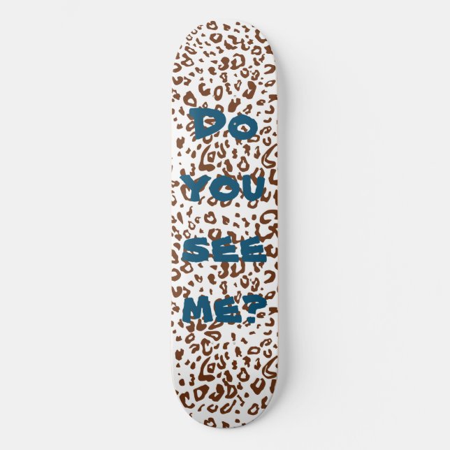 Skateboard Un introvertido en Panthera Fur (Anverso)