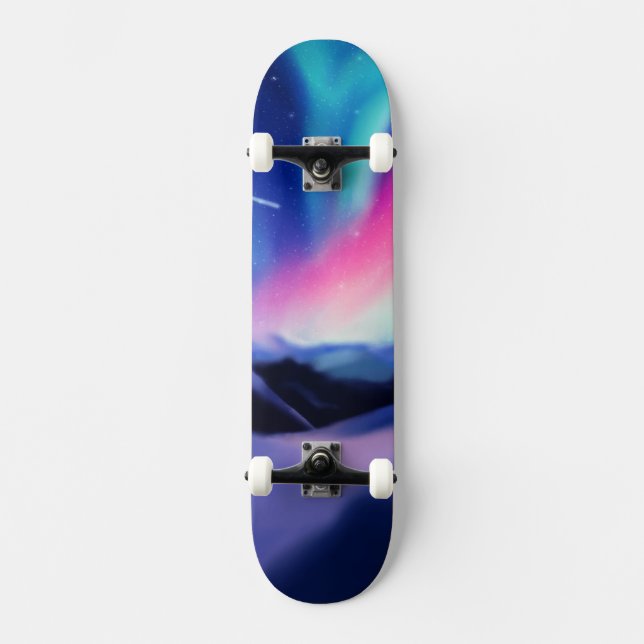 Skateboard Un Millón de Sueños - La Aurora Boreal (Anverso)