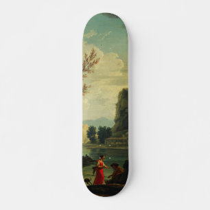 Skateboard Un río con pescadores por Joseph Vernet
