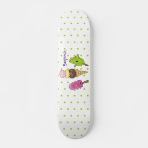 Skateboard Un trío de personalizado de helados de helado de s