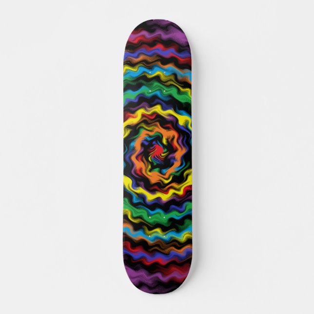 Skateboard Una Colorida Detonación (Anverso )