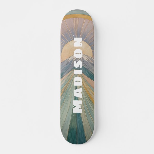 Skateboard Una serenata volcánica personalizada (Anverso )