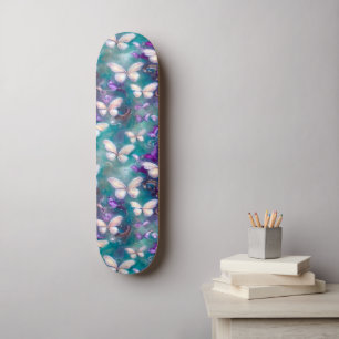 Skateboard Una serie de mariposas místicas Diseño 1