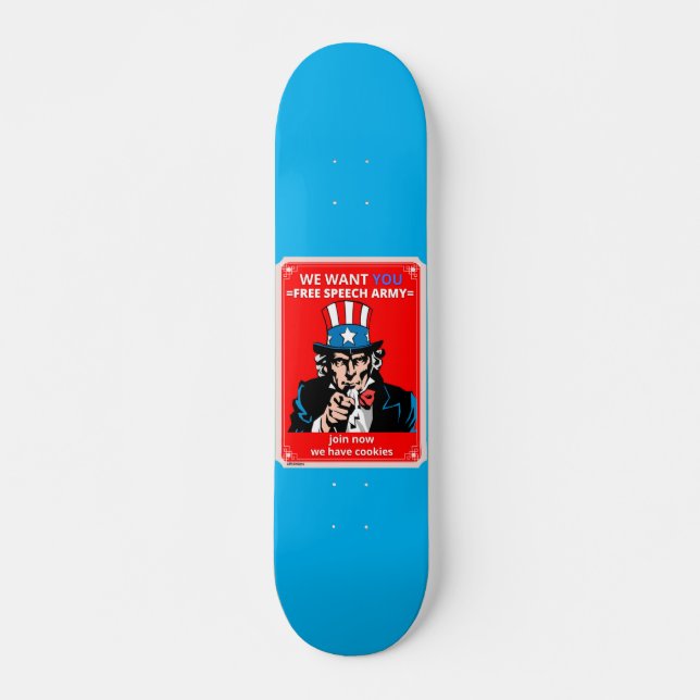 skateboard "UNCLE SAM" (Anverso )