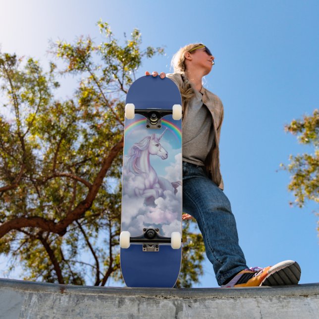 Skateboard Unicorn in the Clouds (Exterior 1)