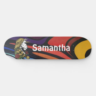 Skateboard Unicorn personalizado de GRAFFIT estado