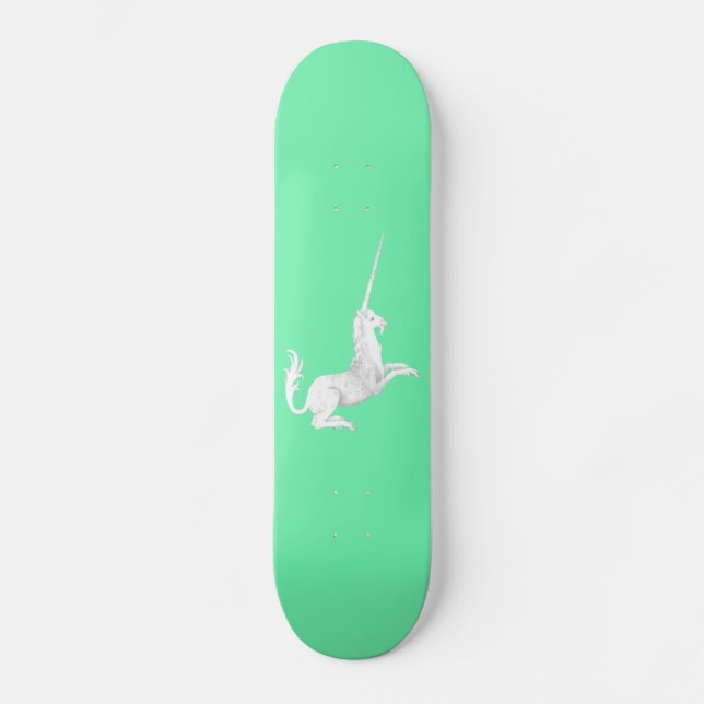Skateboard Unicorn - unicornio (Anverso)