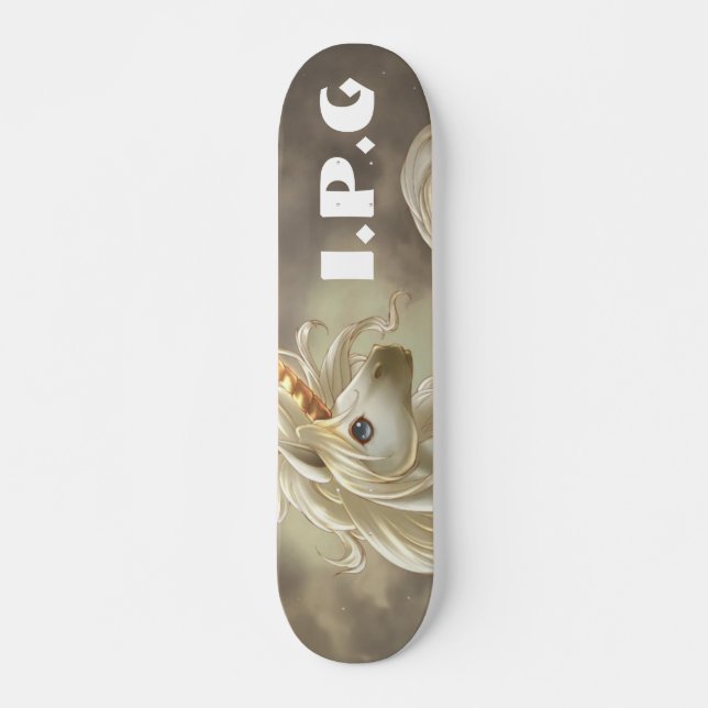 Skateboard unicornio, I.P.G (Anverso )