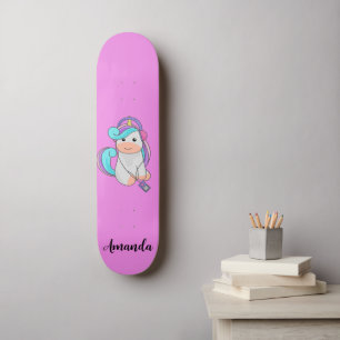 Skateboard Unicornio rosa