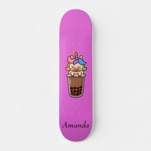 Skateboard Unicornio rosado