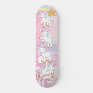 Skateboard Unicornios mágicos