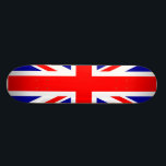 Skateboard Union Jack<br><div class="desc">Un tablero elegante del patín con ese gran Union Jack del biritsh se separó sobre él para todos esos patinadores cariñosos del británico.</div>