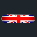 Skateboard Union Jack<br><div class="desc">Un tablero elegante del patín con ese gran Union Jack del biritsh se separó sobre él para todos esos patinadores cariñosos del británico.</div>