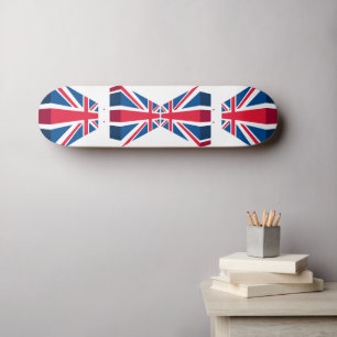 Skateboard Unión Jack 3D, bandera británica