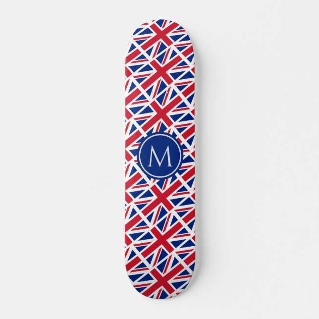 Skateboard UNION JACK Bandera BRITÁNICA Personalizado patriót (Anverso )