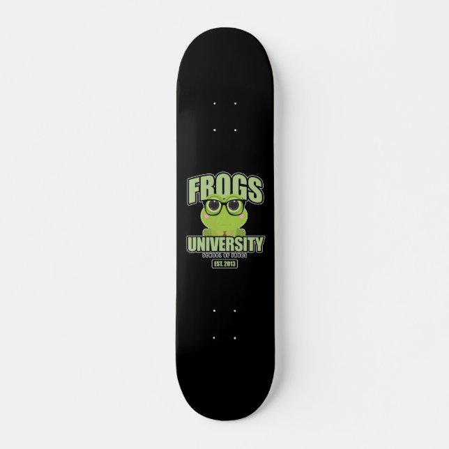 Skateboard Universidad de Frogs (Anverso )